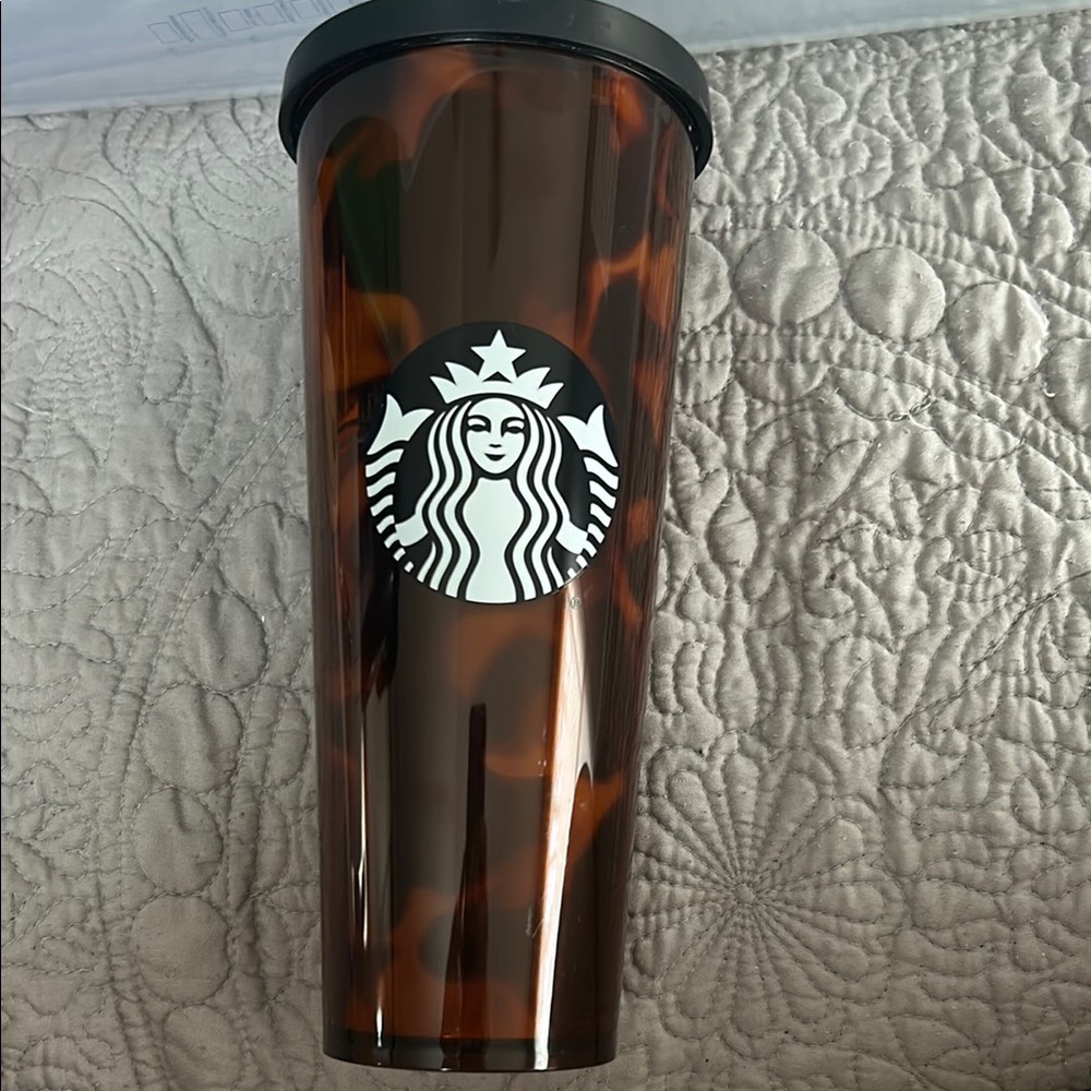 Starbucks Tortoiseshell Tumbler with Black Lid